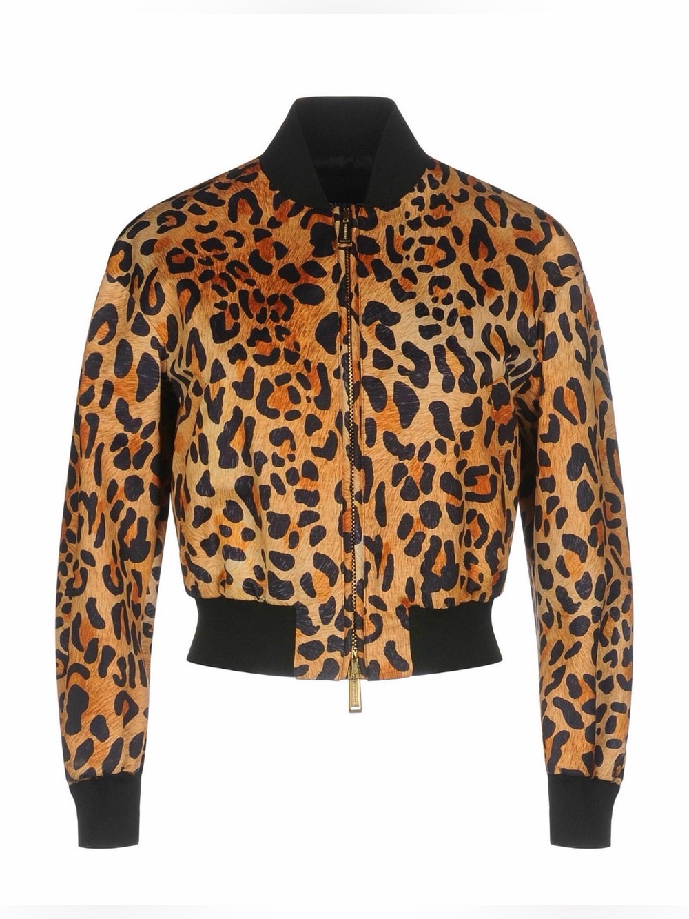 Dsquared2 Leopard Print Bomber Jacket - Black Trim
